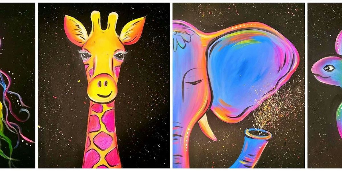 Animals That Glow at Night - Family Fun - Paint and Sip by Classpop!™, 28 June | Event in Denver | AllEvents