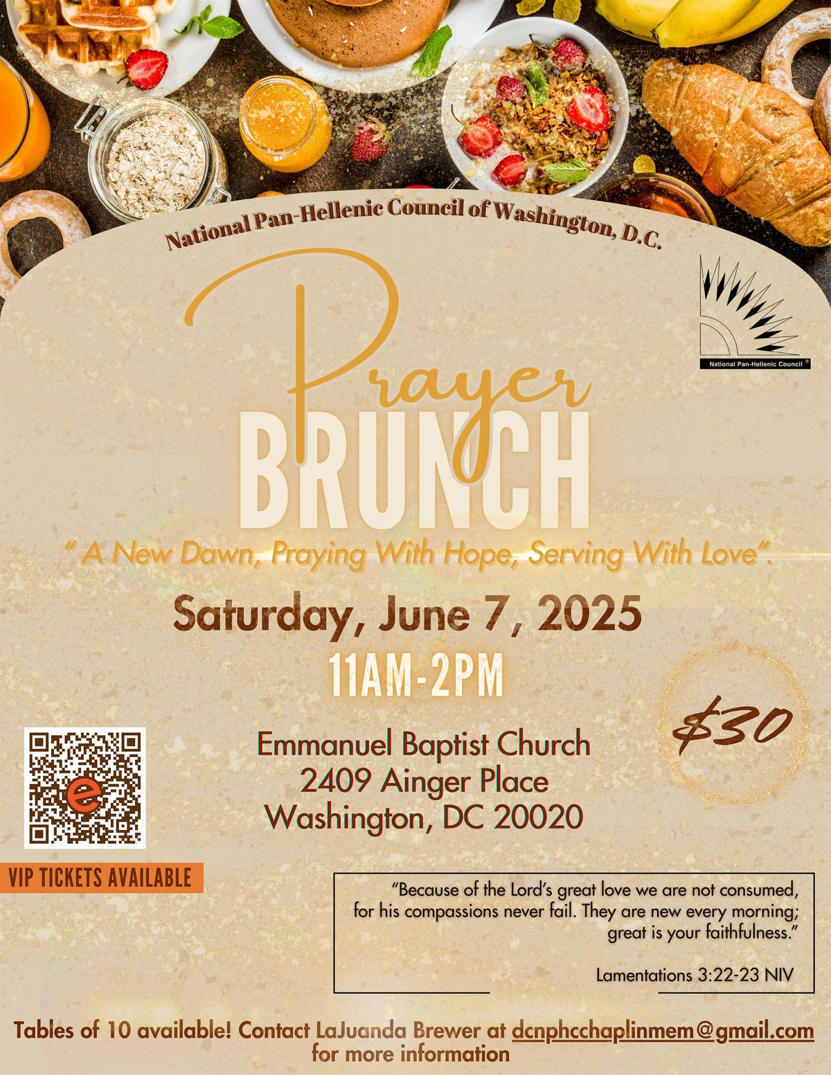 DCNPHC Prayer Brunch, 7 June | Event in Washington | AllEvents