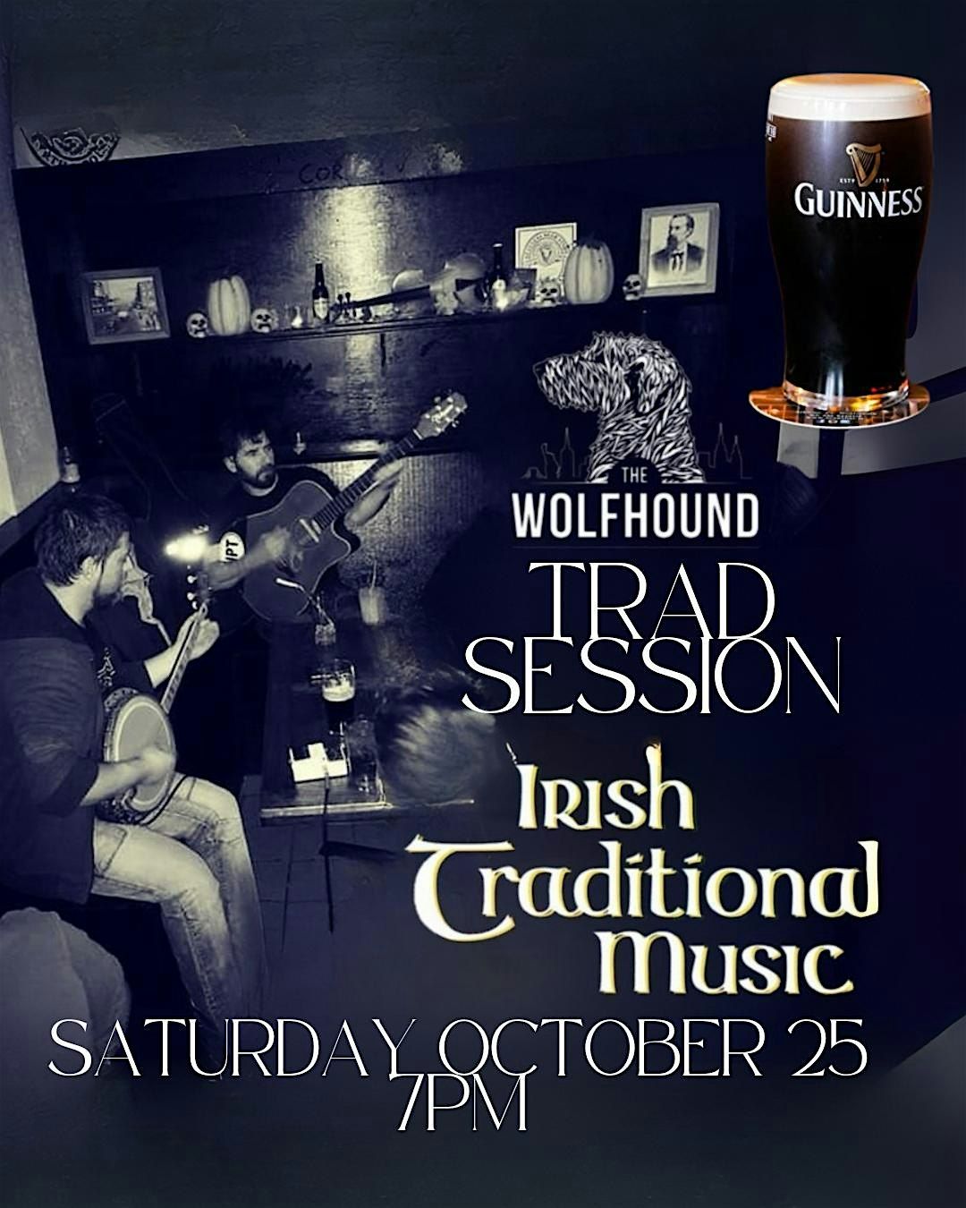 Trad Session at the Wolfhound, 25 October | Event in Queens | AllEvents