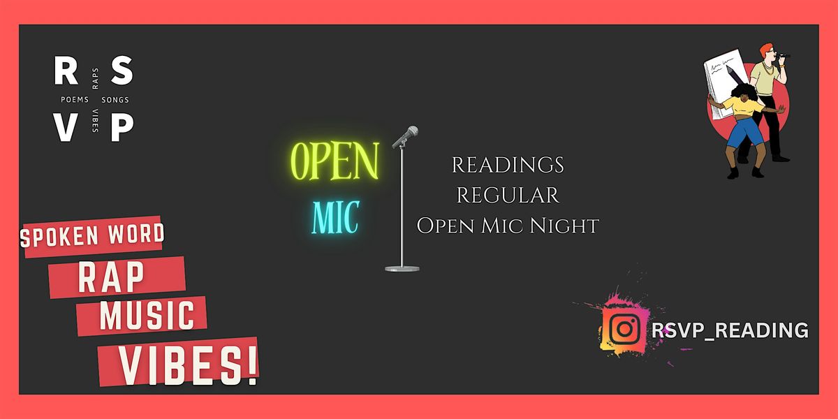 RSVP Open Mic:  A night of Music, Poetry and Vibes!!, 18 December | Event in Reading | AllEvents