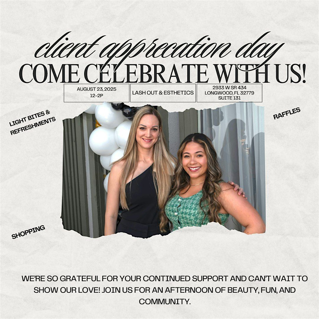 CLIENT APPRECIATION DAY, 23 August | Event in Longwood | AllEvents