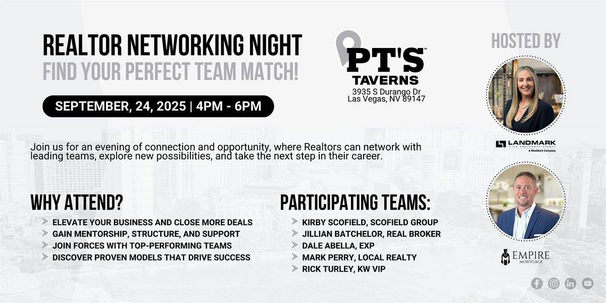 Realtor Networking Night!, 24 September | Event in Las Vegas | AllEvents