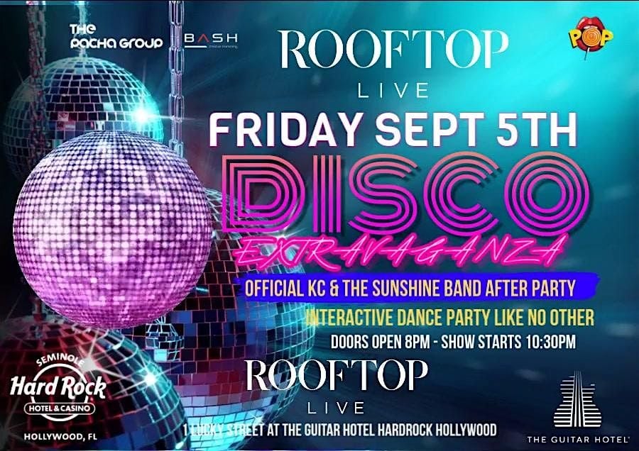 DISCO Extravaganza INTERACTIVE DANCE SHOW Friday Sept 5th @ ROOFTOP LIVE, 5 September | Event in Hollywood