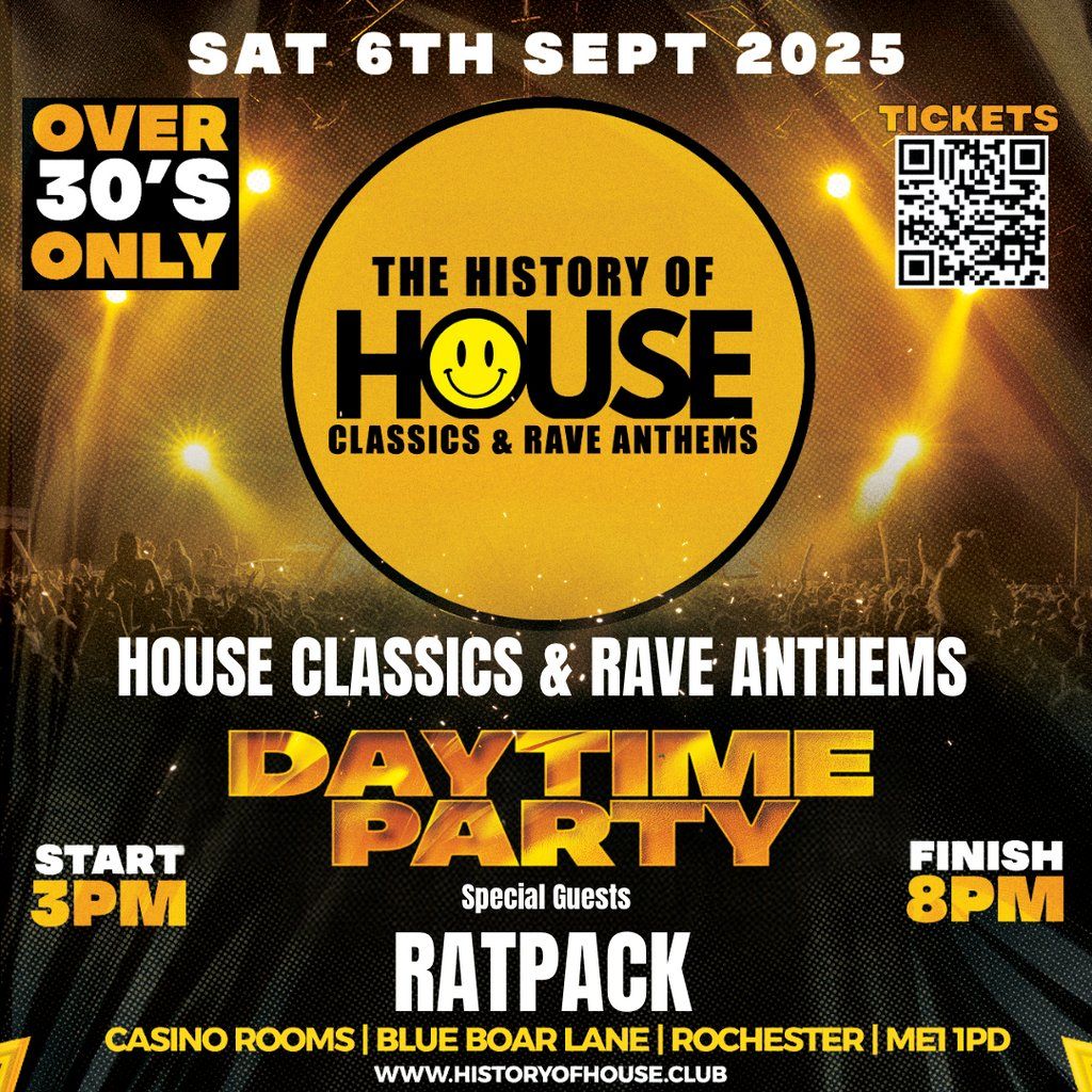 The History of House Classics & Rave Anthems (Over 30s), 6 September | Event in Rochester | AllEvents