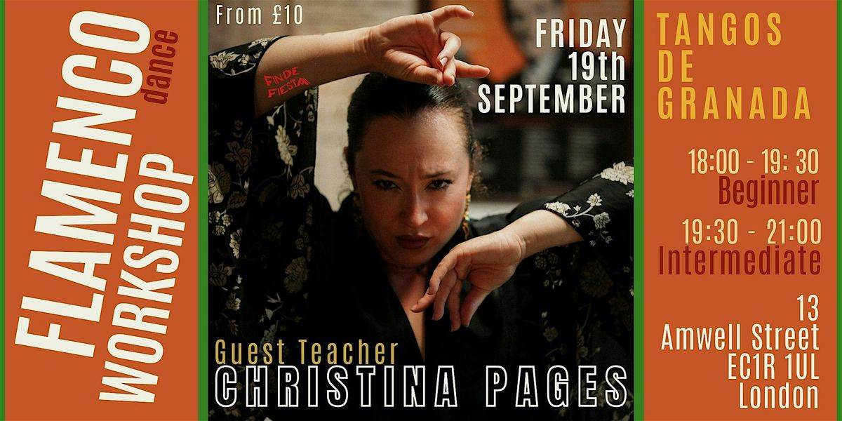 Flamenco Dance Workshop! Beginner&Intermediate ft. Christina Pages, 19 September | Event in London | AllEvents