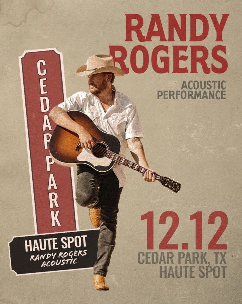 Randy Rogers Acoustic at Greek Bros Oyster Bar and Grill, 20 December | Event in El Campo | AllEvents