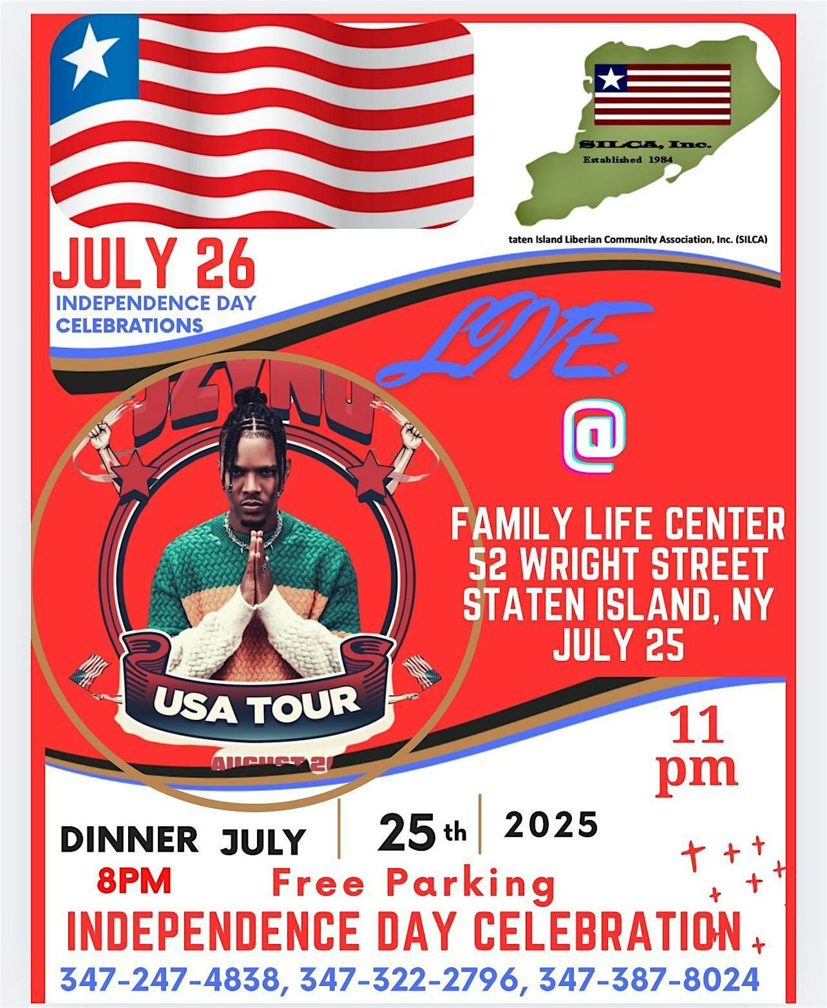 JZYNO  The Liberian Boy Tour (Live Performance In Staten Island, New York), 25 July | Event in Staten Island