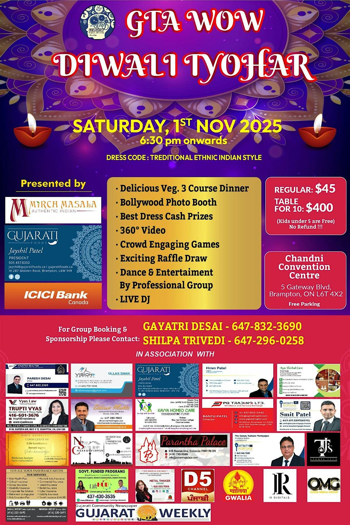 GTA WOW DIWALI TYOHAR 2025, 1 November | Event in Brampton | AllEvents