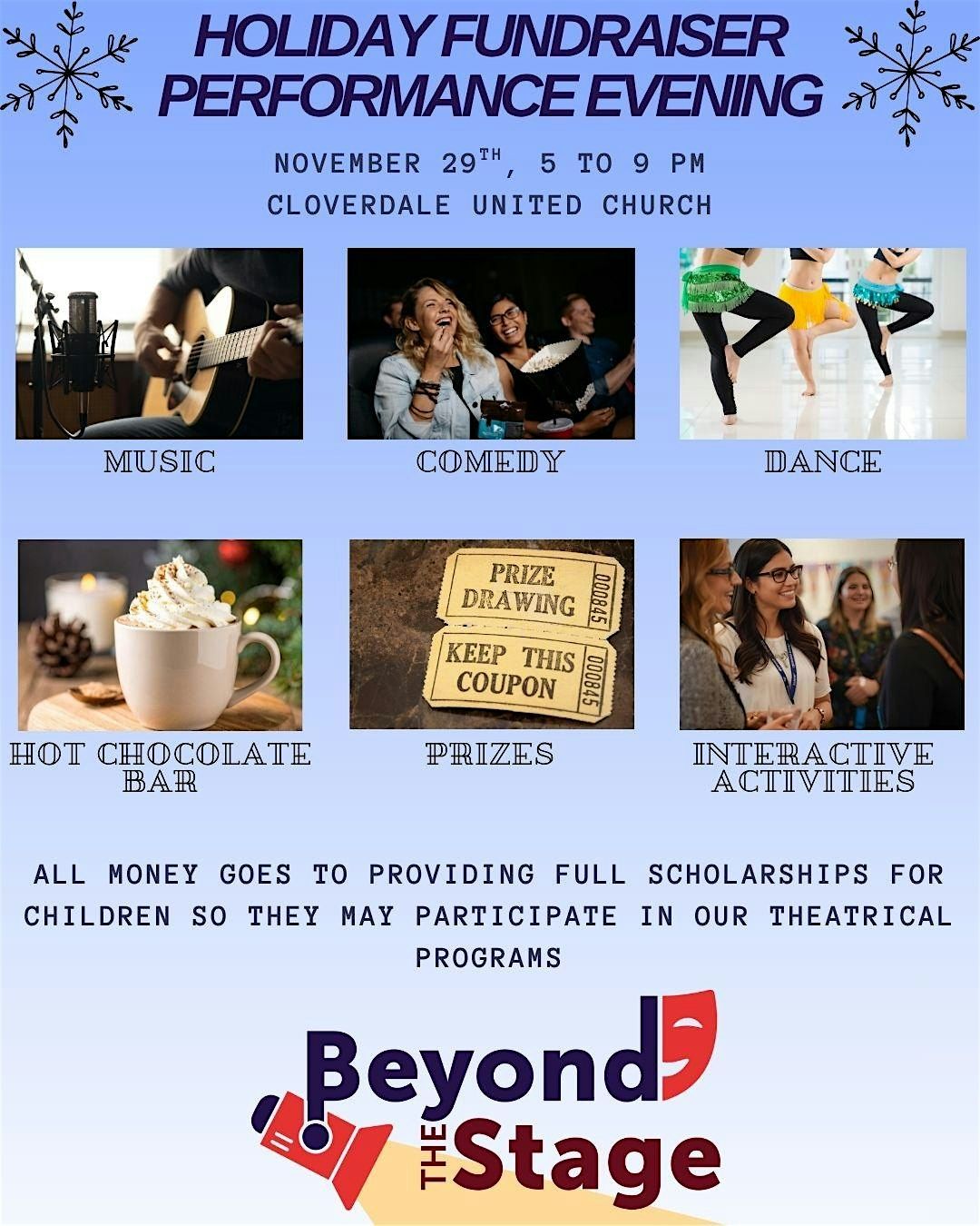 Beyond the Stage Presents: A Holiday Fundraiser Performance Evening, 29 November | Event in Surrey | AllEvents