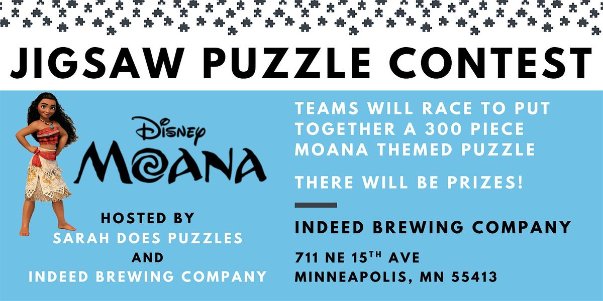 MOANA Themed Pairs Jigsaw Puzzle Contest at Indeed Brewing - July 2025, 10 July | Event in Minneapolis | AllEvents