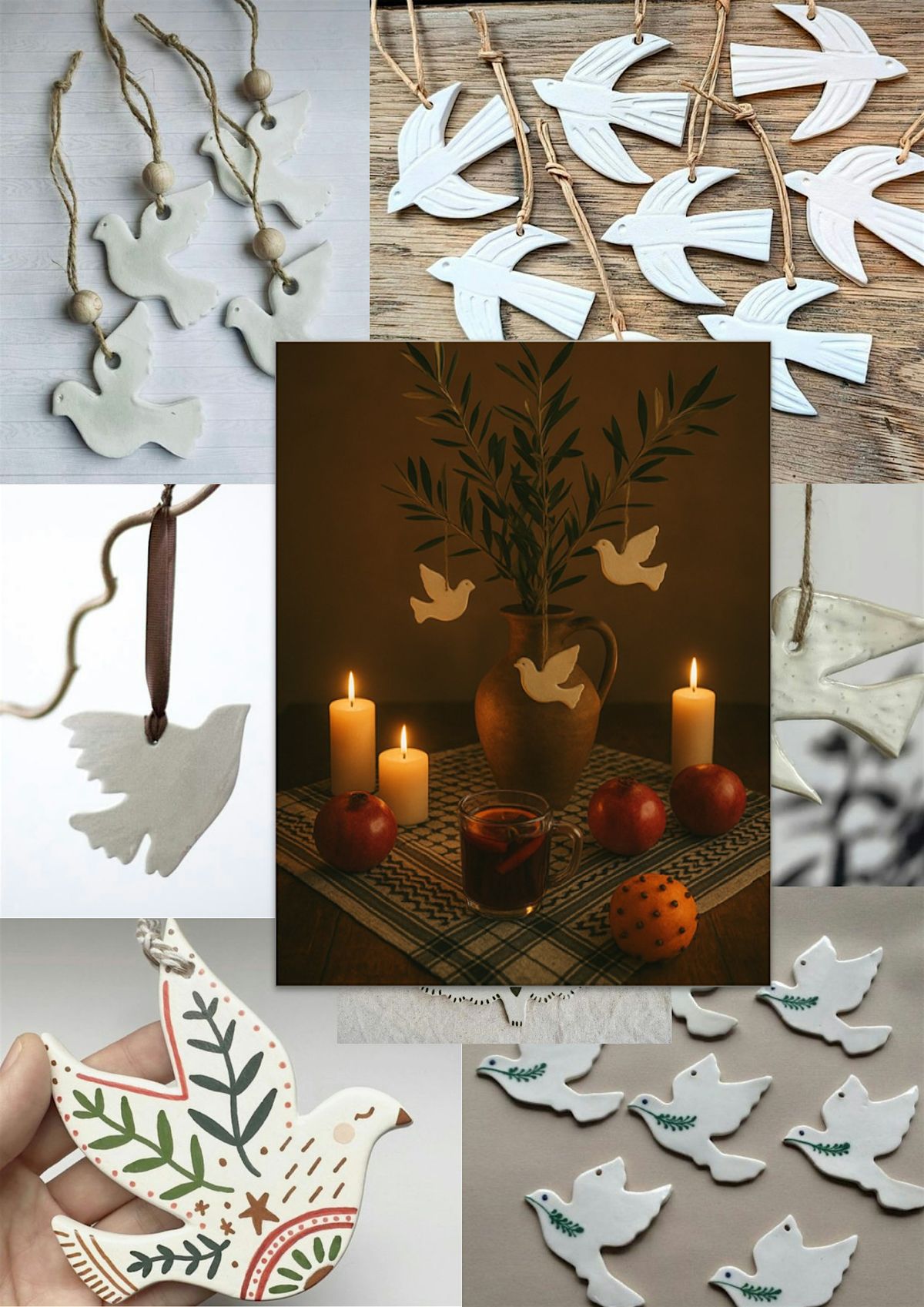 Clay Workshop: Peace Doves for Palestine Festive Fundraiser, 3 December | Event in Totnes | AllEvents