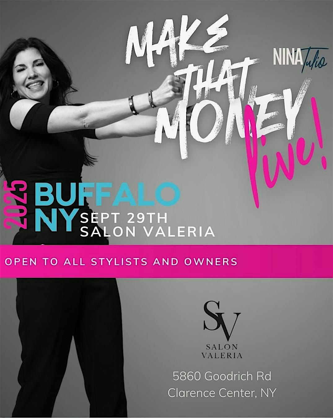Make That Money Live with Nina Tulio, 29 September | Event in Clarence Center | AllEvents