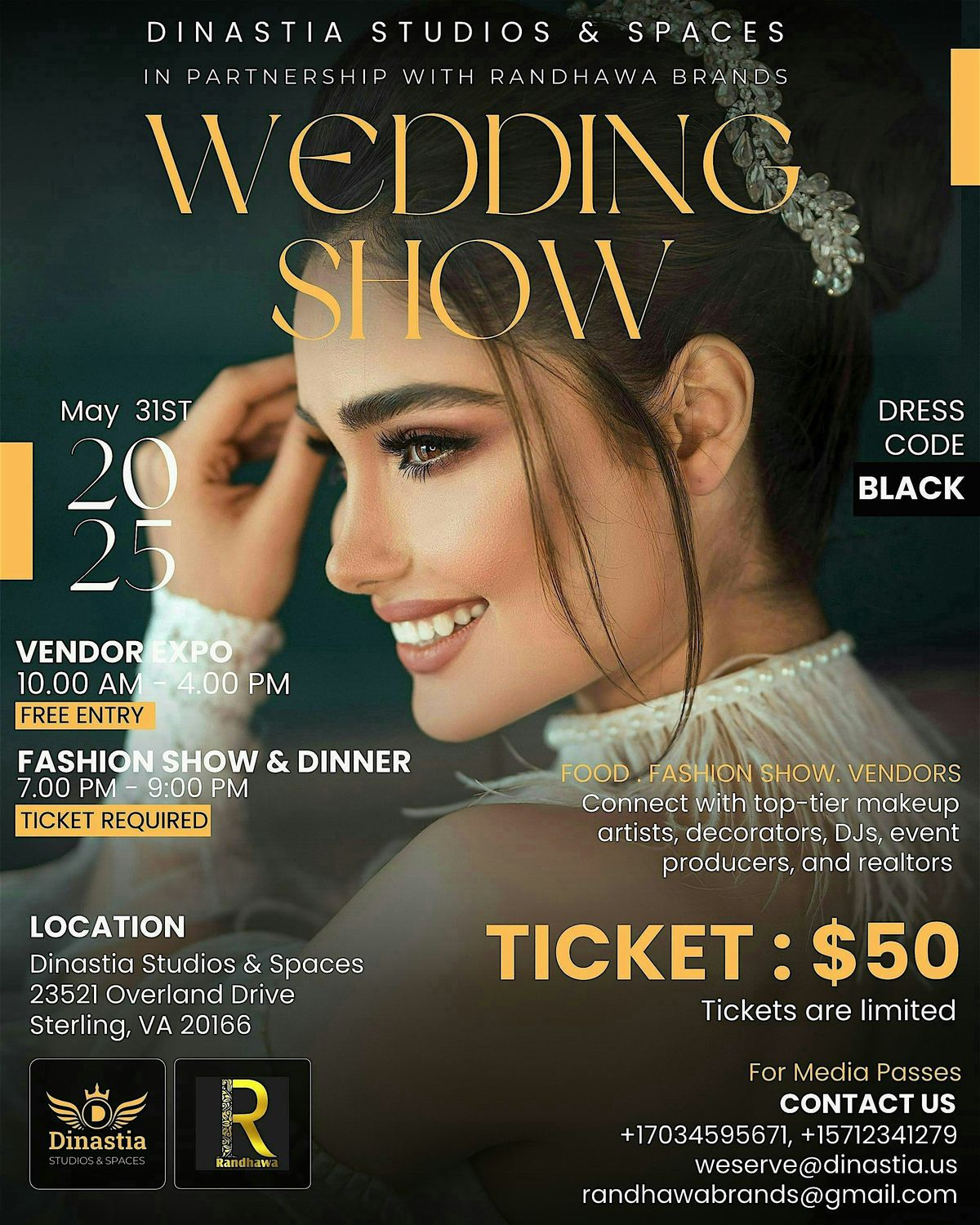 Glamorous Wedding Show: Bridal Style in the Spotlight, 31 May | Event in Sterling | AllEvents