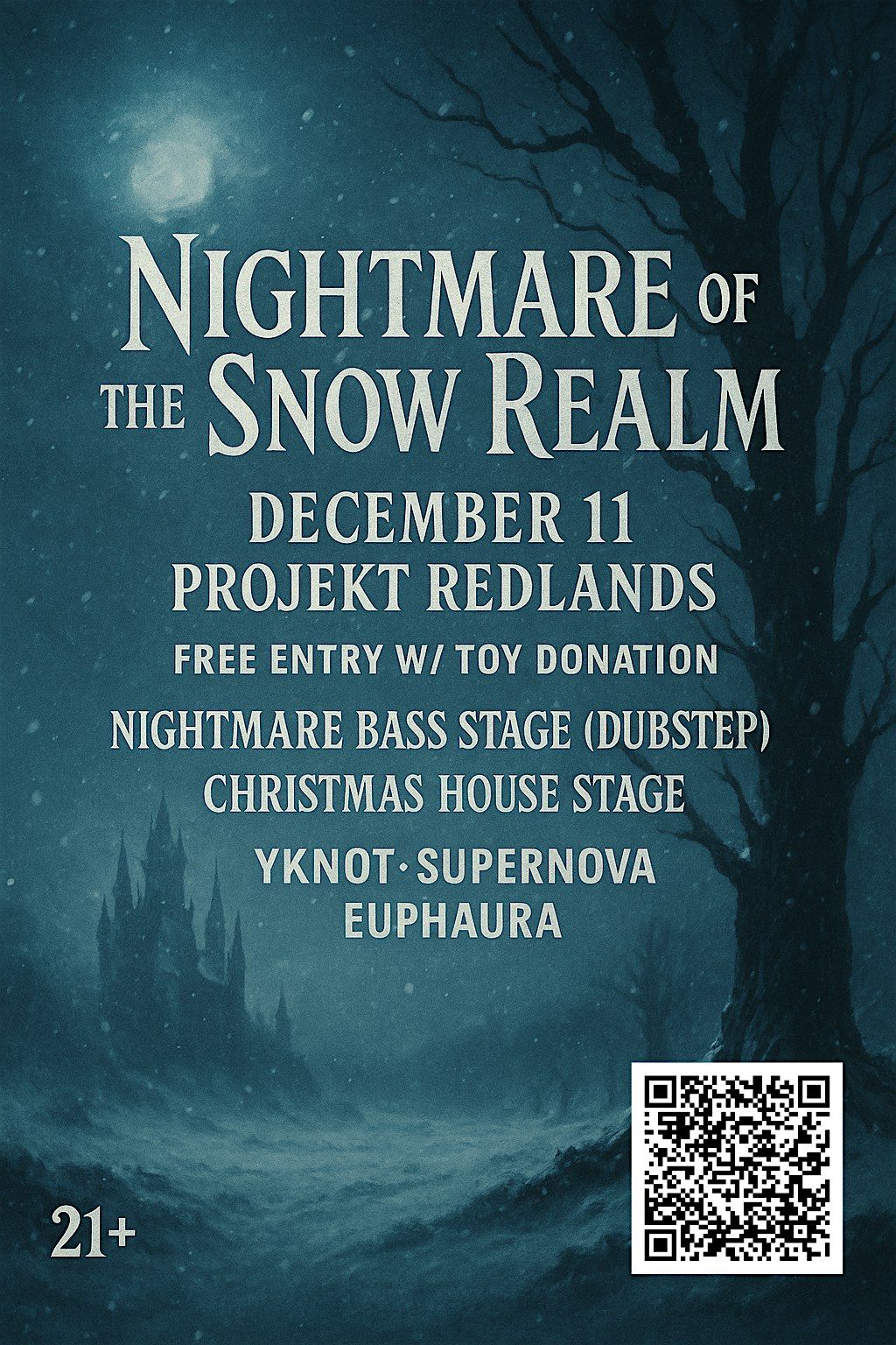 Nightmare Of The Snow Realm, 11 December | Event in Redlands | AllEvents