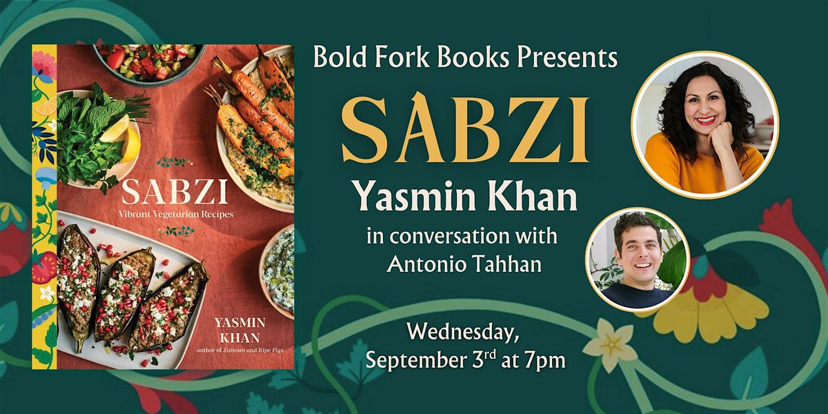 SABZI: An Evening with Yasmin Khan and Antonio Tahhan, 3 September | Event in Washington | AllEvents