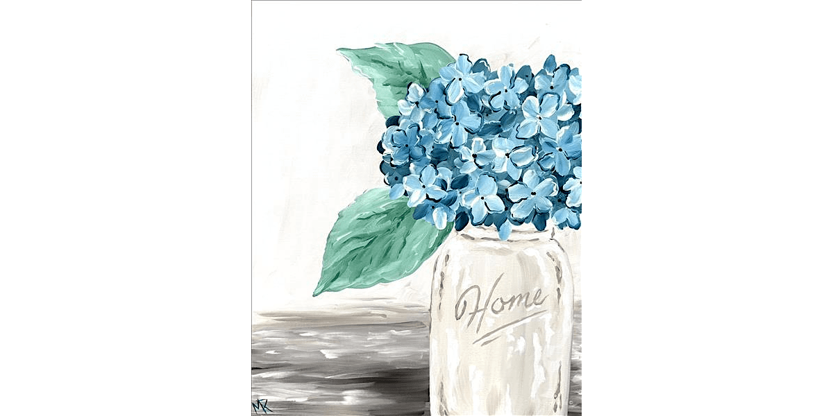 Bright Blue Hydrangeas - Paint and Sip in Austin | Classpop!™, 16 August | Event in Austin | AllEvents