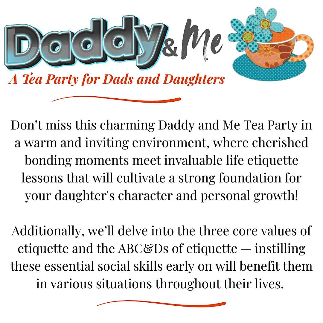 Daddy and Me Tea, 14 June | Event in Byron | AllEvents