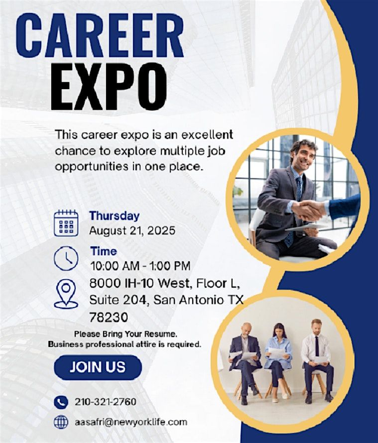 Career Expo, 21 August | Event in San Antonio | AllEvents