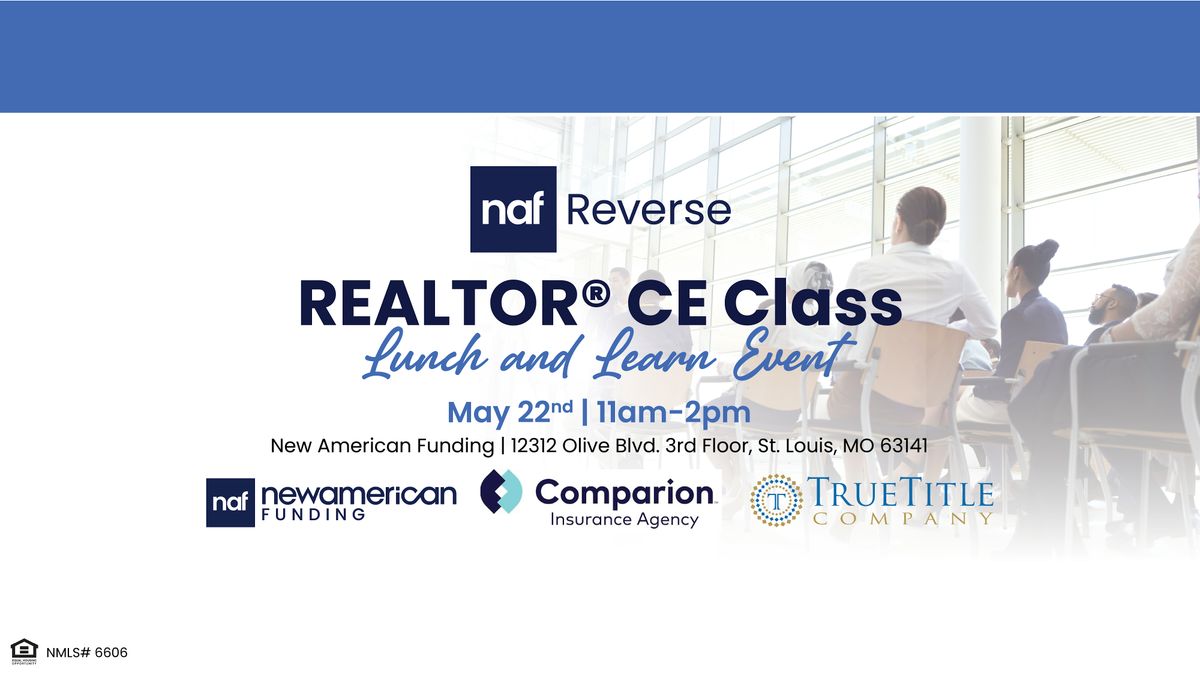 New American Funding - Reverse Mortgage CE Course, 22 May | Event in St. Louis | AllEvents