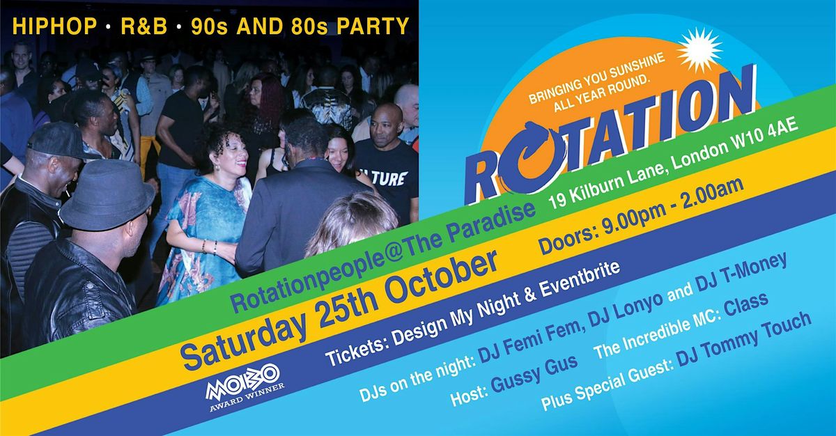 RotationPeople Party @ The Paradise Sat  25th Oct 2025, 25 October | Event in London | AllEvents