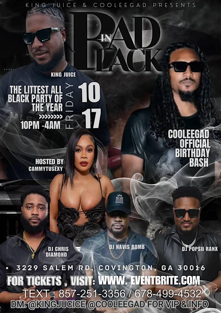BAD IN BLACK  THE MIDNIGHT SOIRÉE, 17 October | Event in Covington | AllEvents