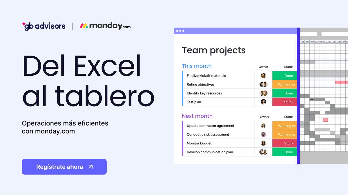 Del Excel al Tablero: Operaciones más eficientes con monday.com, 17 September | Event in Santo Domingo | AllEvents