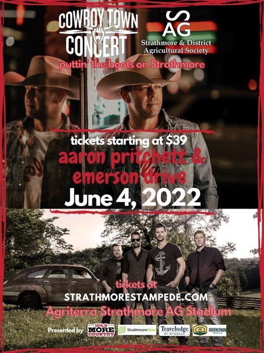 Cowboy Town Concert Series Aaron Pritchett Emerson Drive Strathmore Stampede June 4 2022 Allevents In Strathmore Schedule 2022