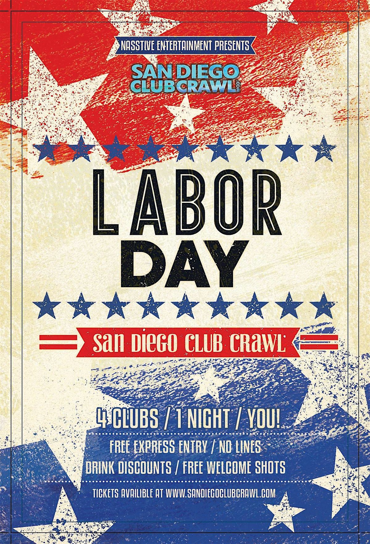 LABOR DAY WEEKEND Bar and Club Crawl San Diego - Saturday, August 30th!, 30 August | Event in San Diego | AllEvents