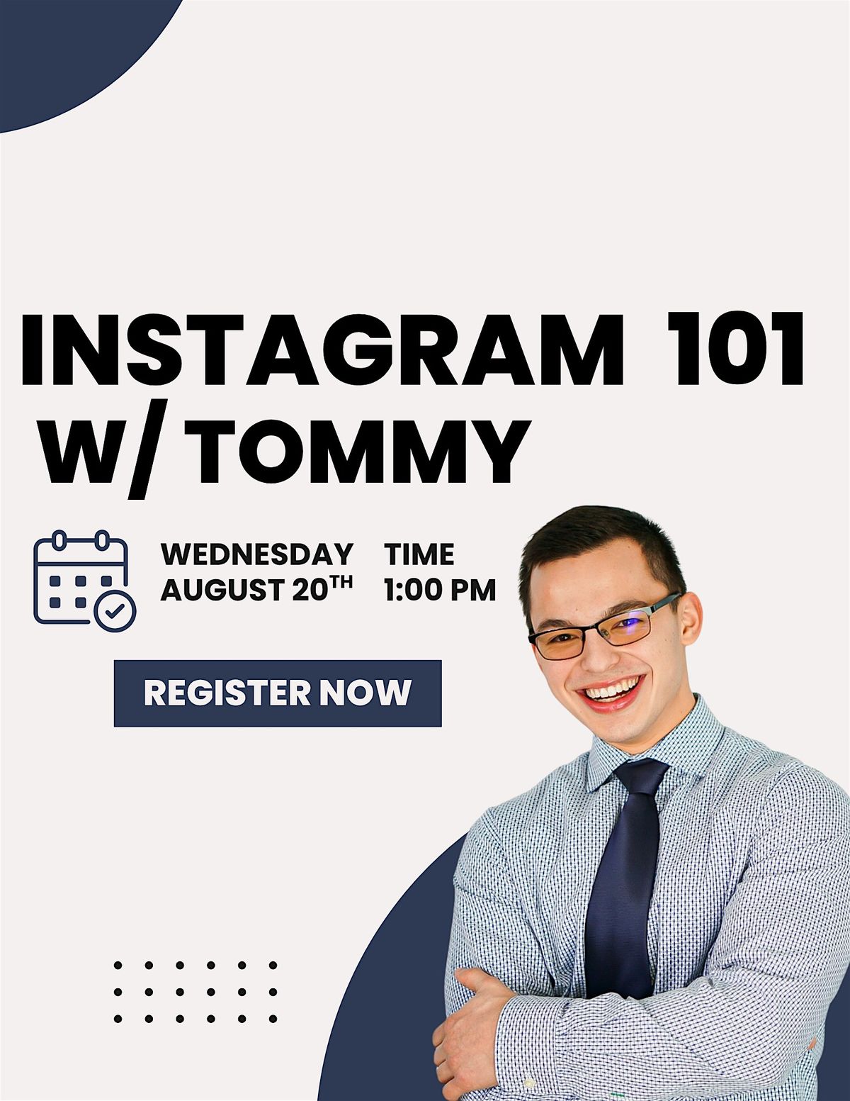 Instagram 101 w/ Tommy | Event in Arlington Heights | AllEvents
