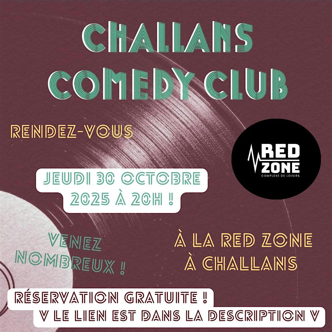 Soirée stand up à la Red Zone, 30 October | Event in Challans | AllEvents