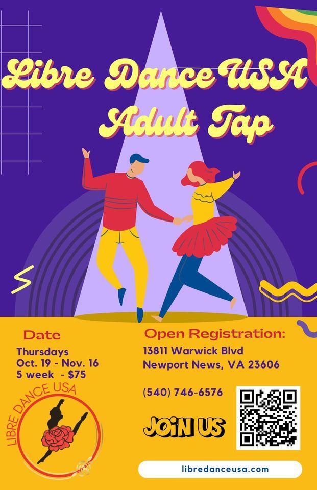 Adult Tap Dance Classes , Libre Dance USA, Newport News, October 19