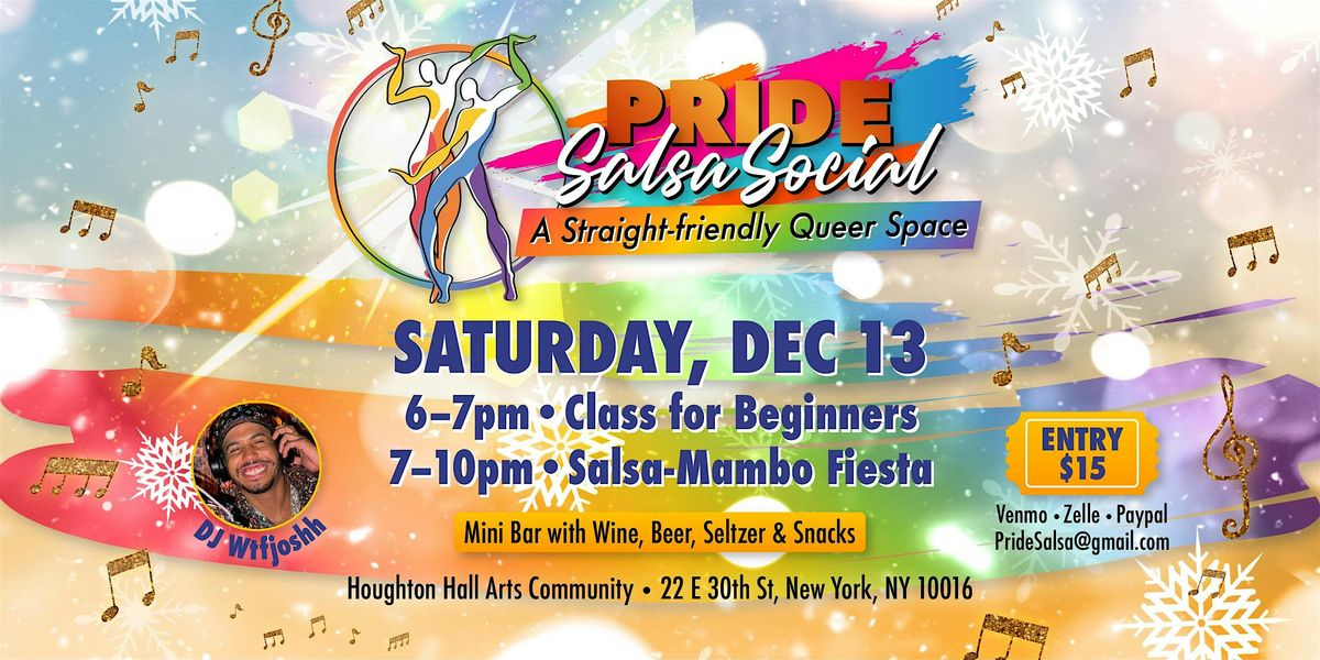 Pride Social December Edition + Beginner  Salsa  Class, 13 December | Event in New York | AllEvents