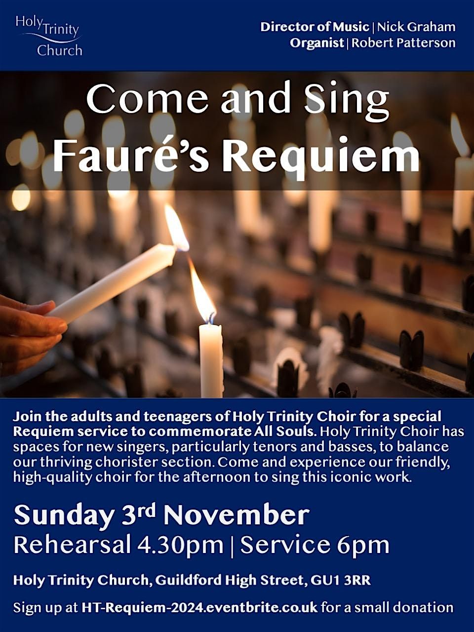 Come and Sing: Fauré Requiem 2025, 2 November | Event in Guildford | AllEvents