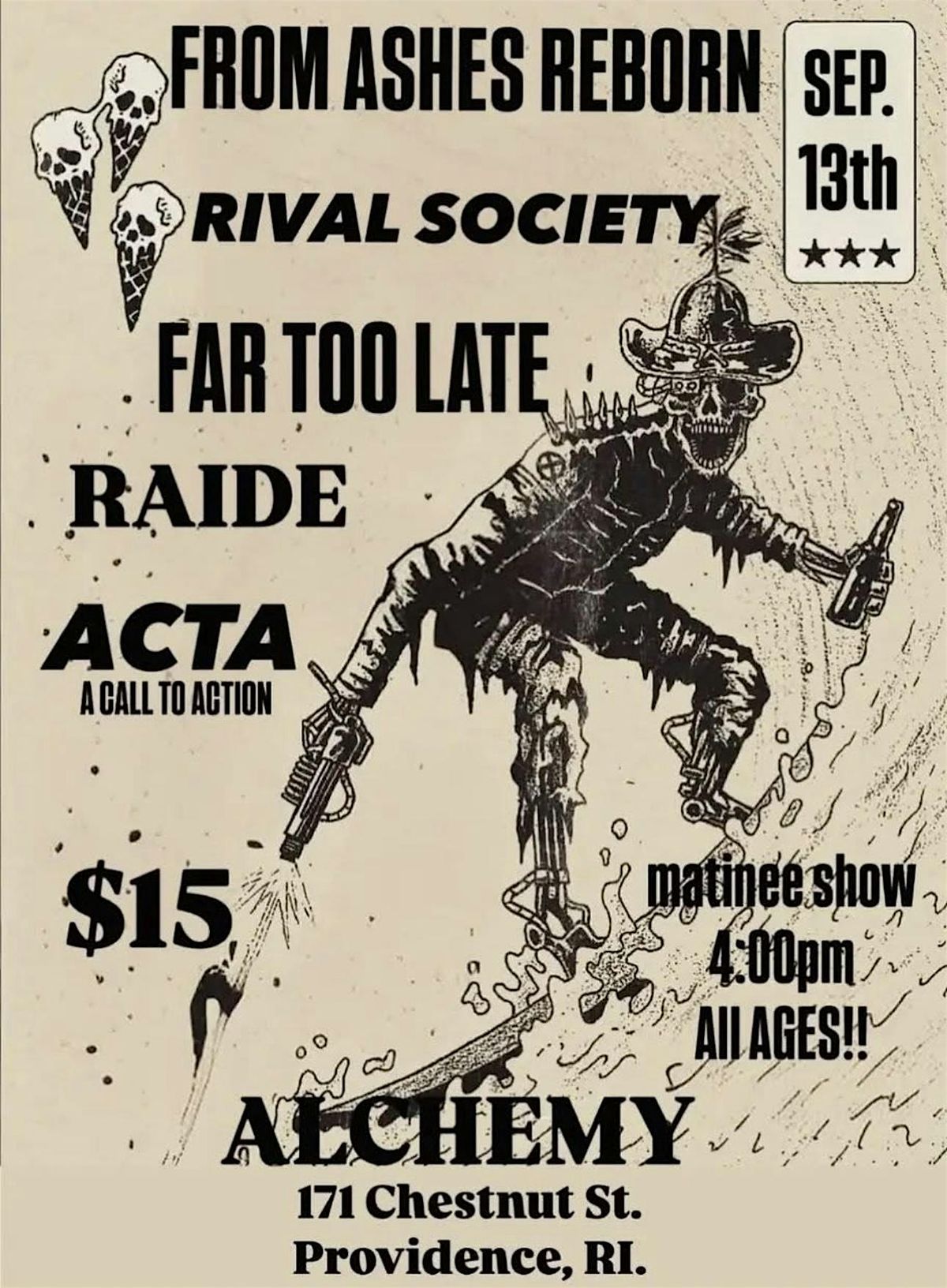 A Call To Action Live at Alchemy, 13 September | Event in Providence | AllEvents