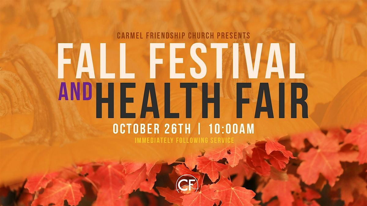 Fall Festival & Health Fair (free screenings), 26 October | Event in Wesley Chapel | AllEvents