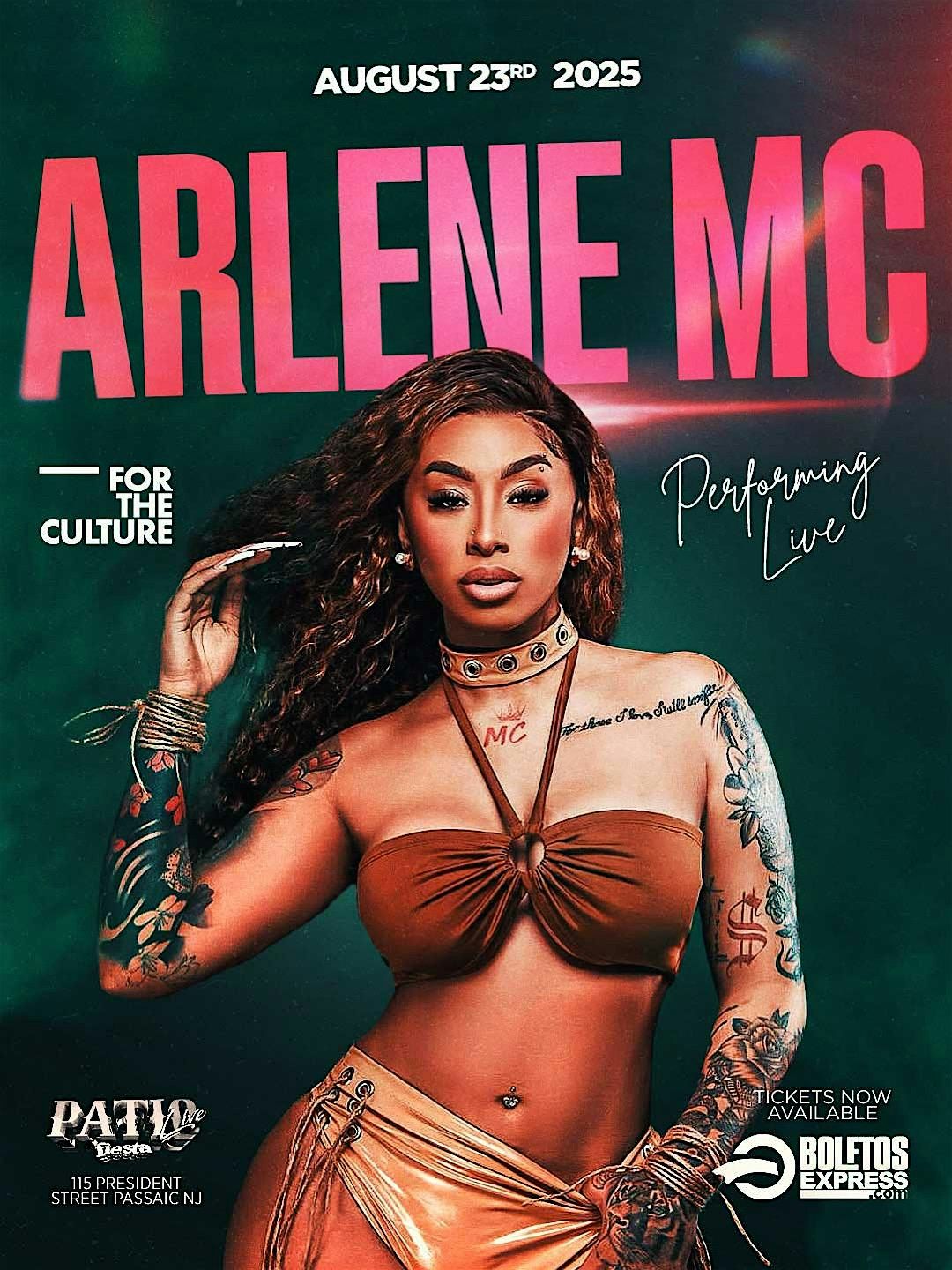 Arlene MC @ Fiesta | Saturday Aug 23rd, 24 August | Event in Passaic | AllEvents