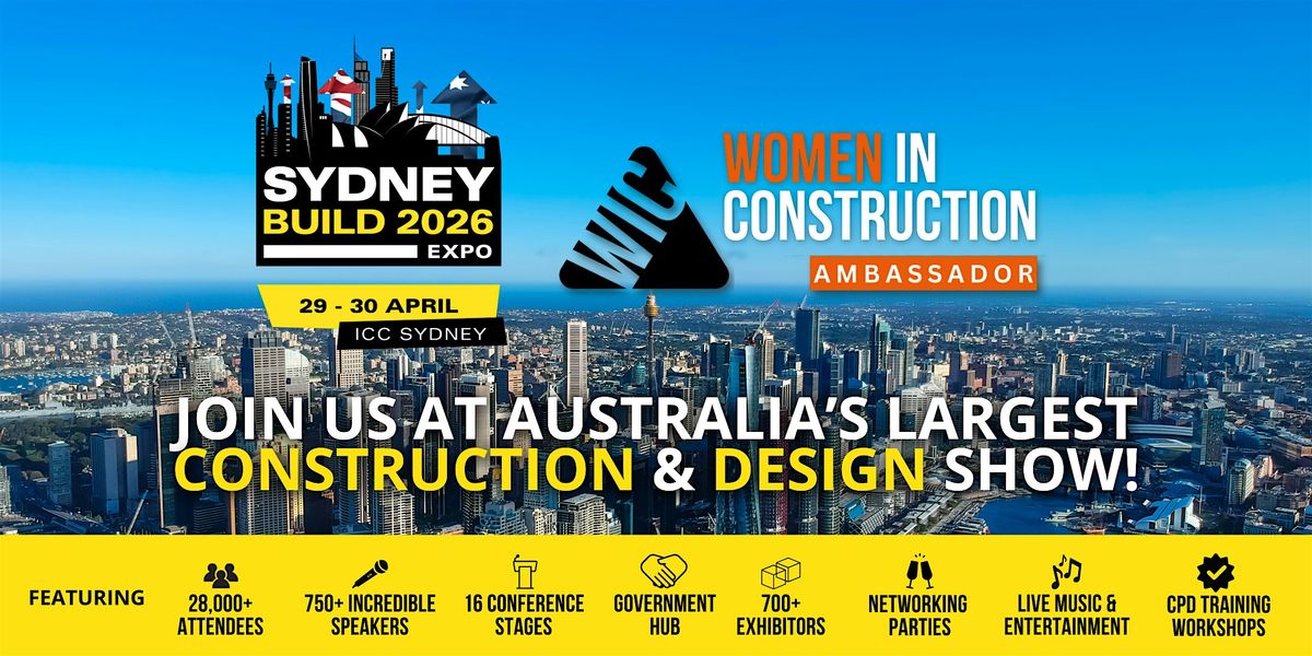 Women in Construction Networking Event - Sydney Build Expo 2026 in ...