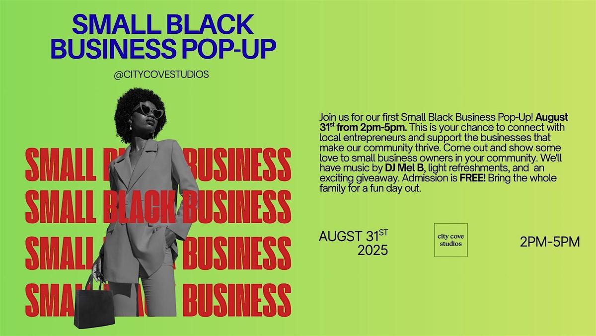 Small Black Business Pop-Up at City Cove Studios, 31 August | Event in Fredericksburg | AllEvents