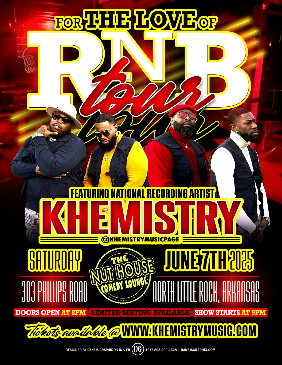 For the Love Of RNB Featuring Khemistry, 7 June | Event in North Little Rock | AllEvents