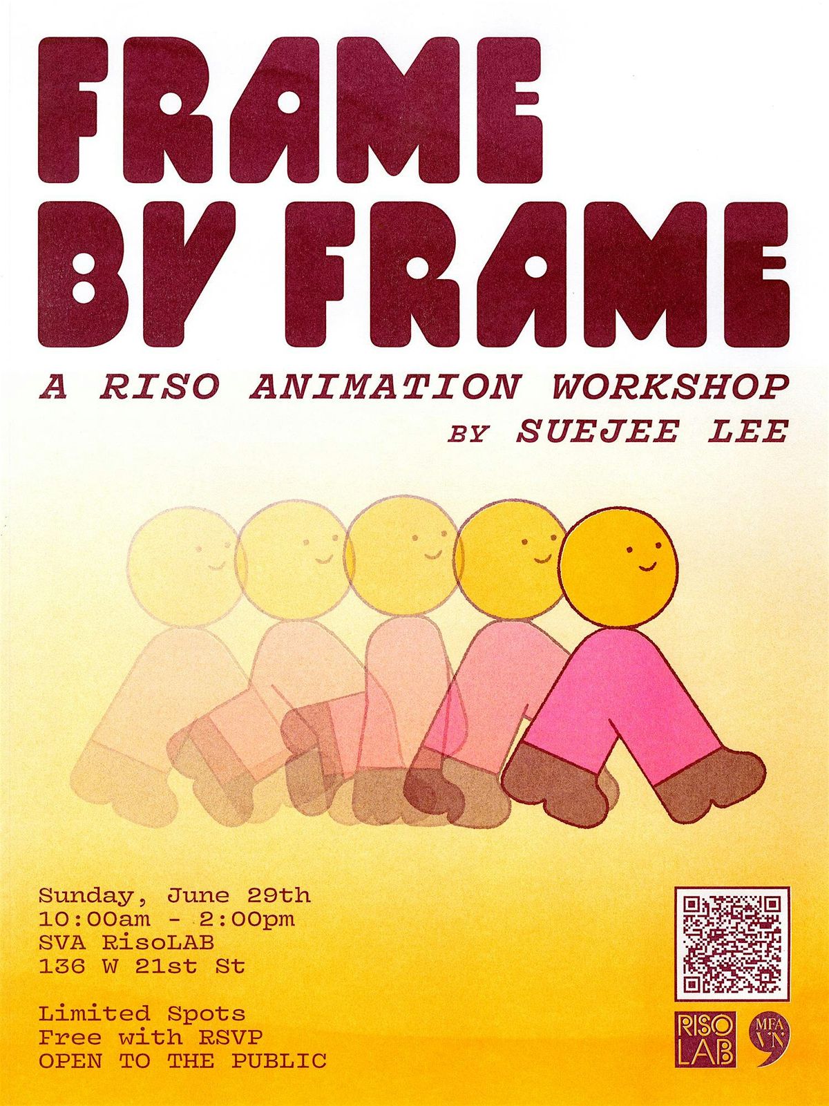 Frame by Frame: A Riso Animation Workshop by Suejee Lee, 29 June | Event in New York | AllEvents