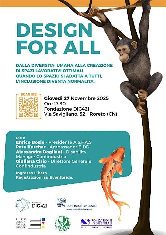DESIGN FOR ALL, 27 November | Event in Roreto | AllEvents