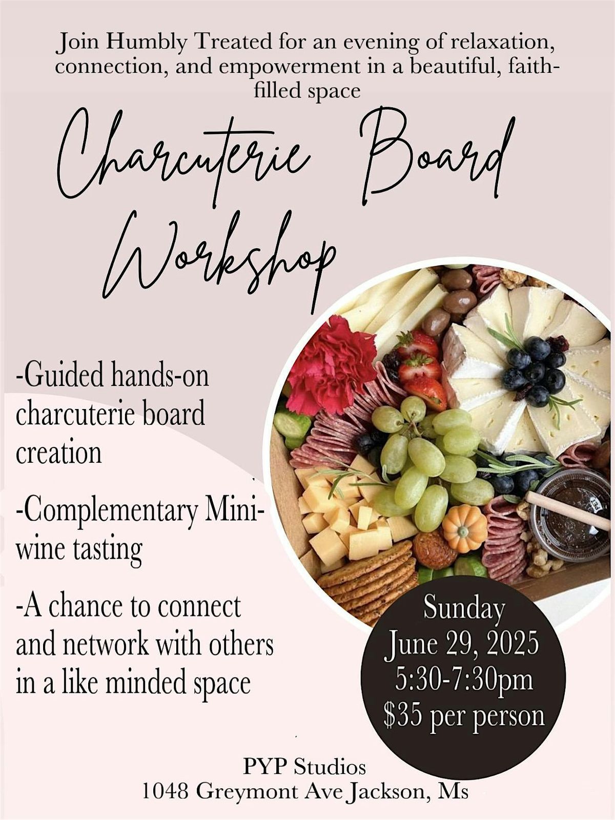 Copy of Charcuterie  & Chill  Workshop, 29 June | Event in Jackson | AllEvents