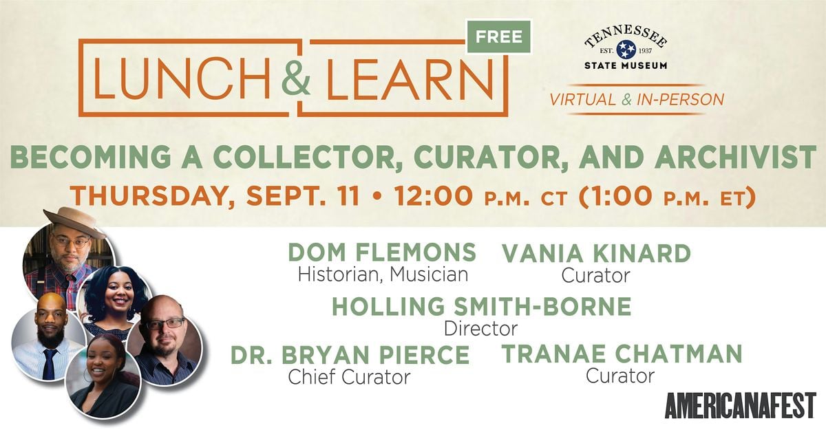 Becoming a Collector, Curator, and Archivist, 11 September | Event in nashville | AllEvents