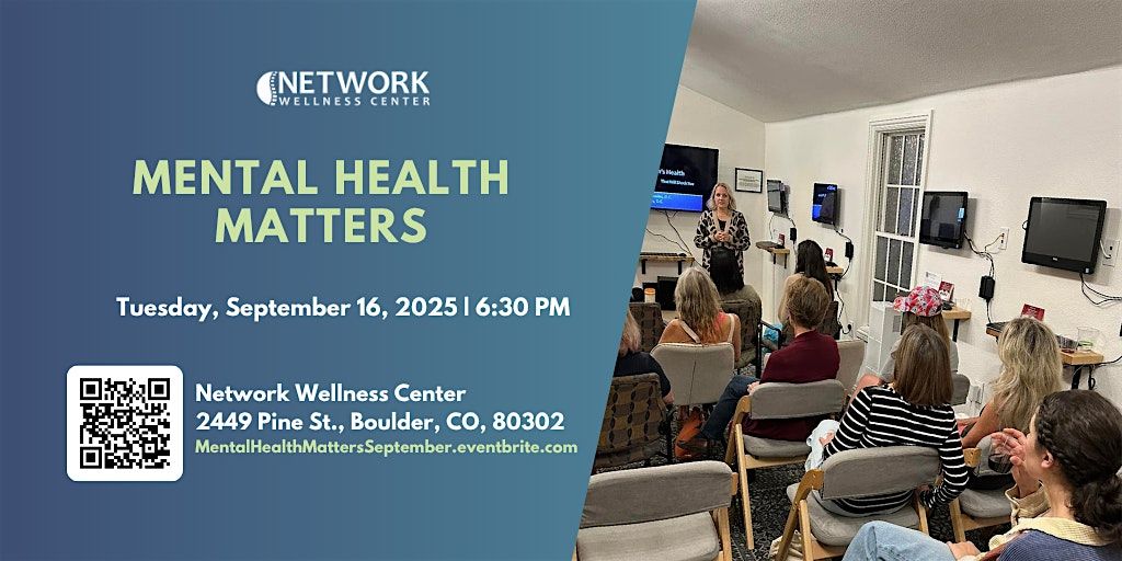 Mental Health Matters, 16 September | Event in Boulder | AllEvents