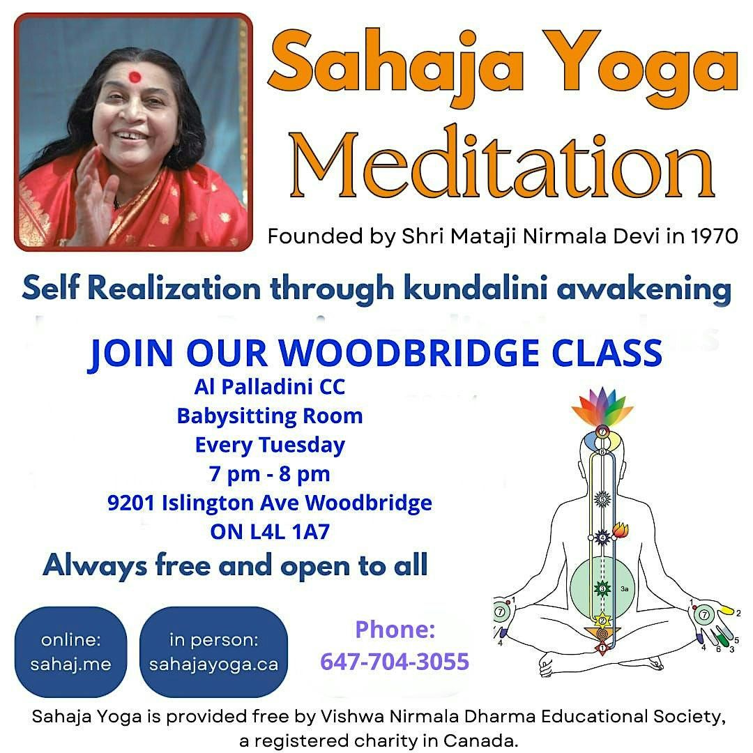 Sahaja Yoga Meditation Classes -Free | Event in Vaughan | AllEvents