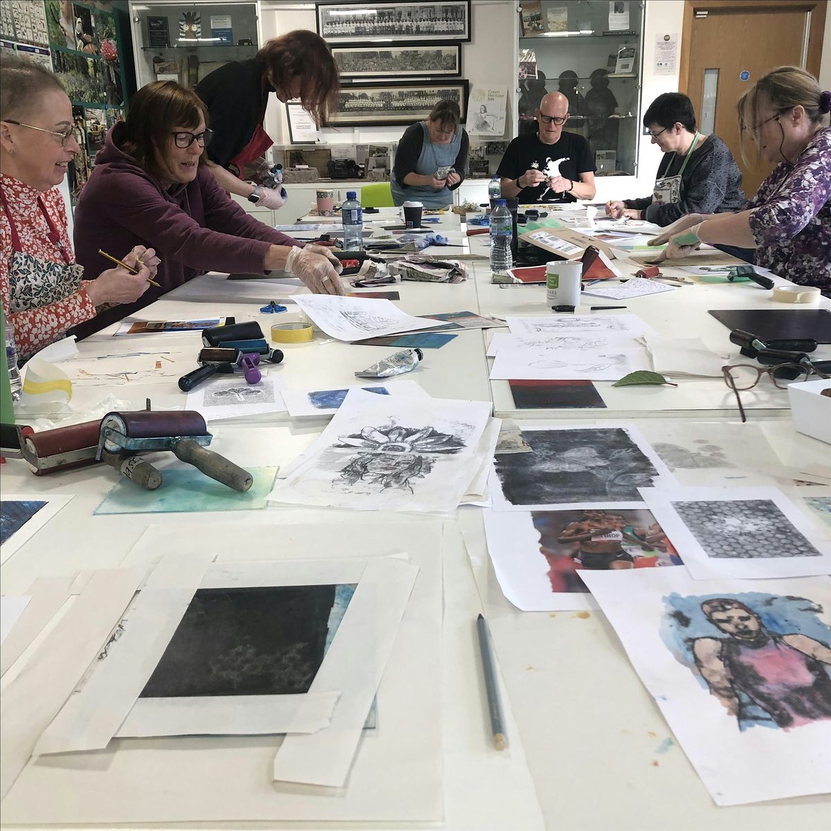Get Busy at The Hive, a series of one-off workshops. Mono-printing, 19 November | Event in Abbots Langley