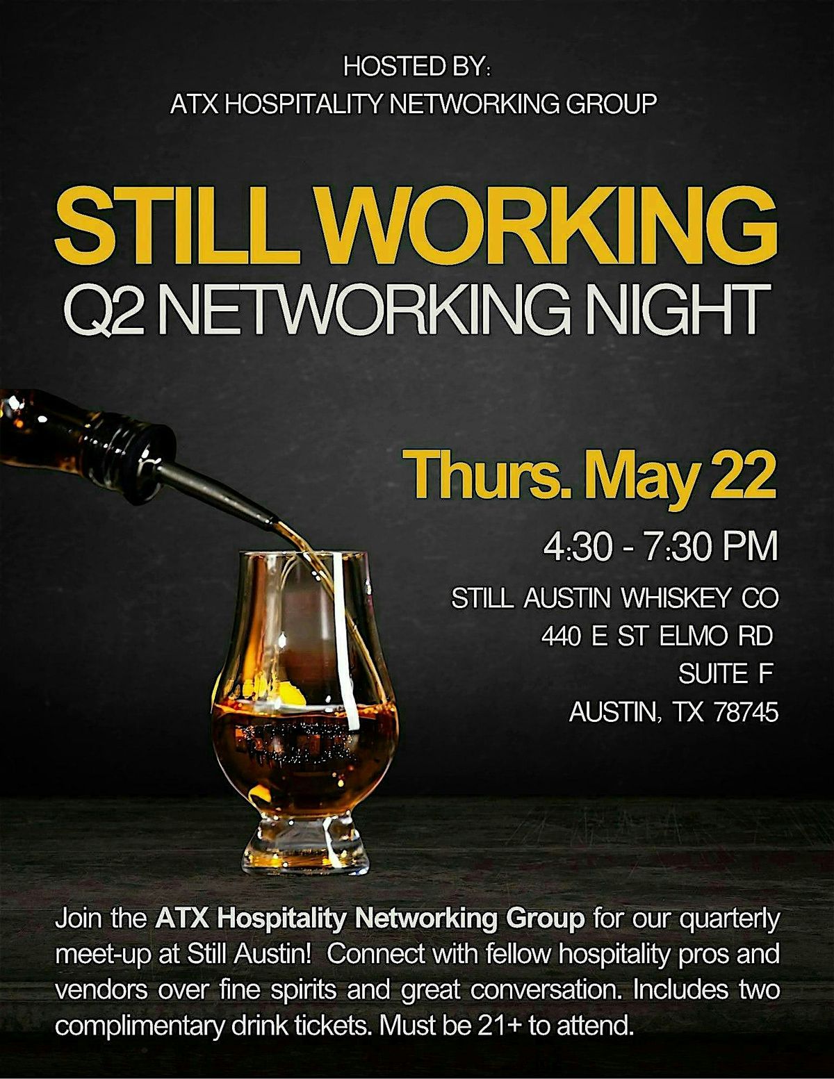 ATX Hospitality Networking Group: Q2 Meet Up, 22 May | Event in Austin | AllEvents