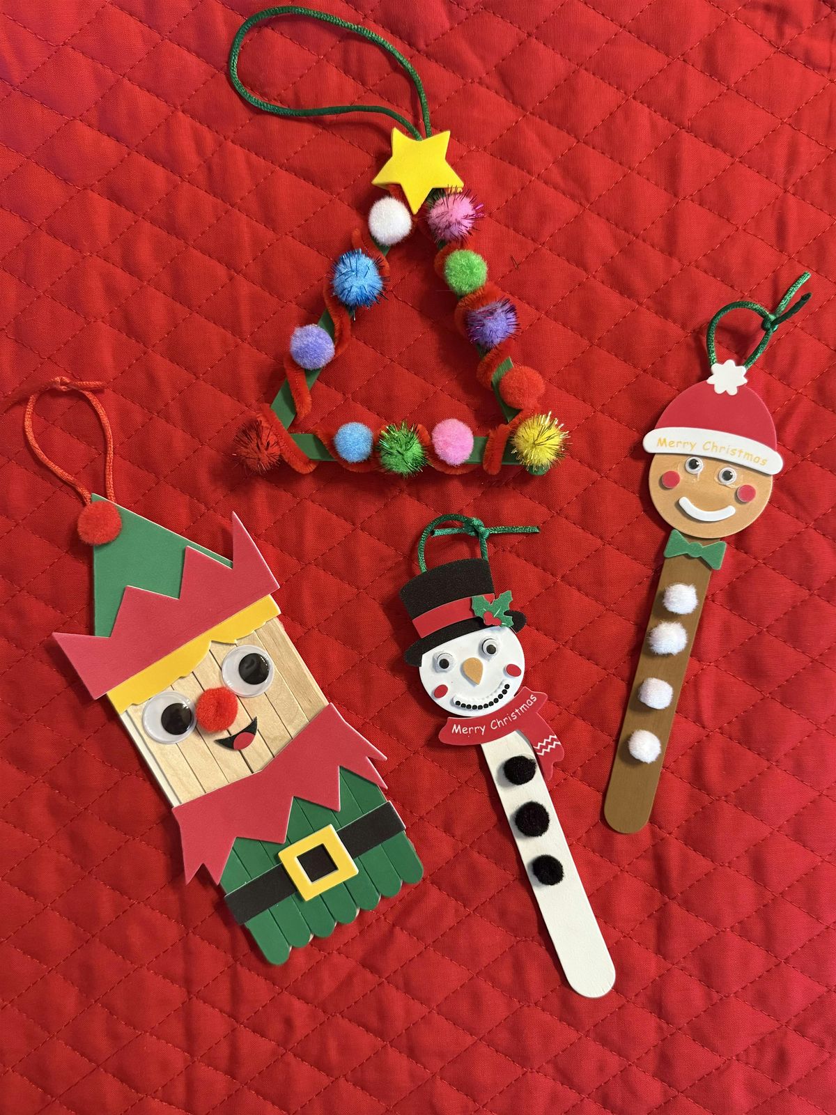 Kids Popsicle Stick Ornament Class-Choose 3 designs, 6 December | Event in Fowler | AllEvents