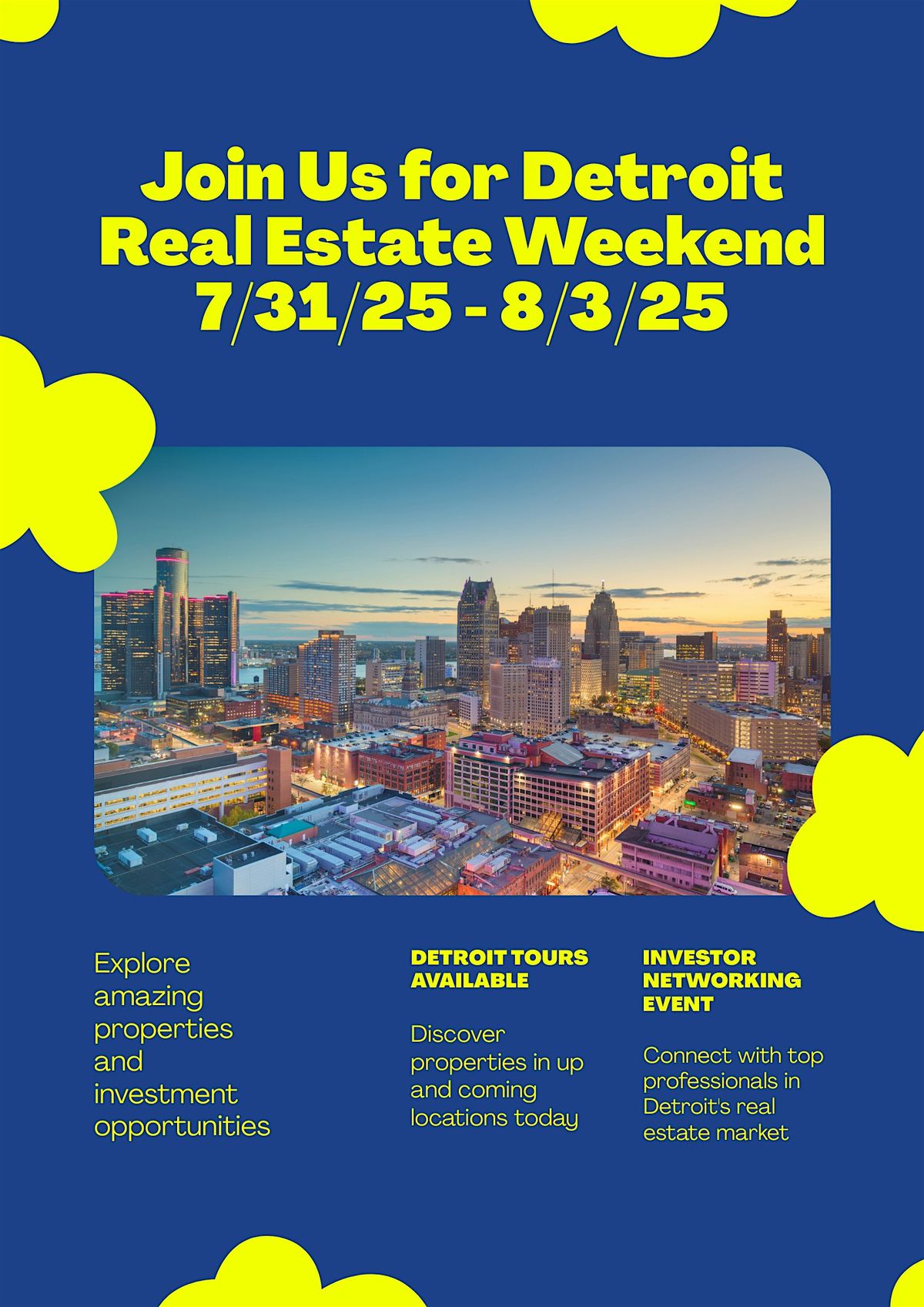 Detroit Real Estate Weekend and Tour 2025, 31 July | Event in Detroit | AllEvents