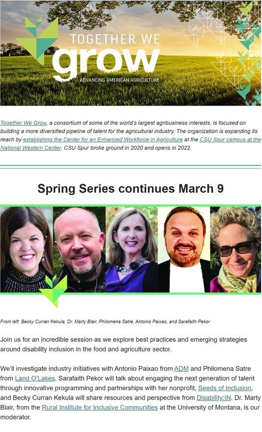 Together We Grow Disability Inclusion March 9 2021 Online Event Allevents In Land O Lakes Events 2022